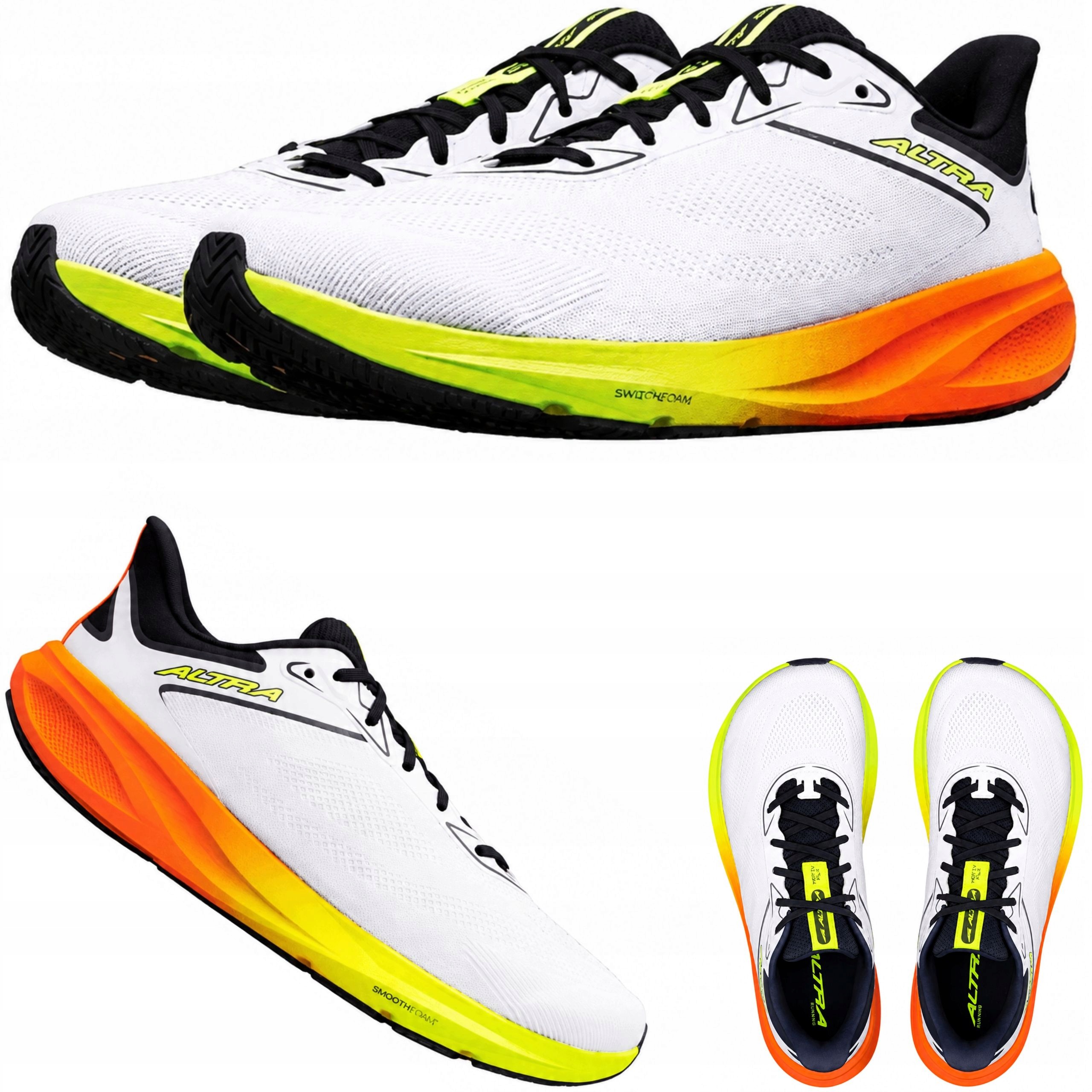 Buty do biegania męskie Altra Motiv Flx white/black/safety yellow 44