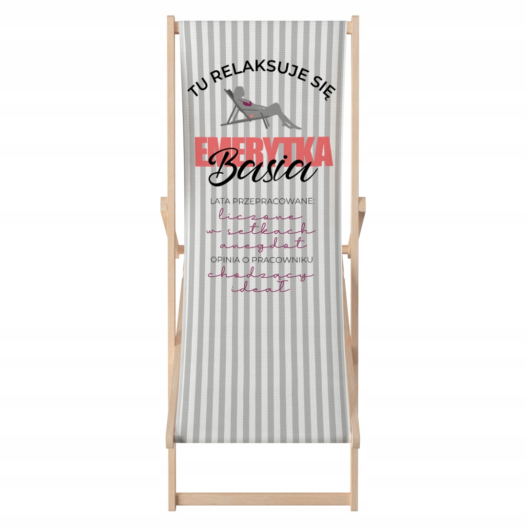 Dřevěné Lehátko jako dárek Lehátko Hezký den volný ptáček #důchod