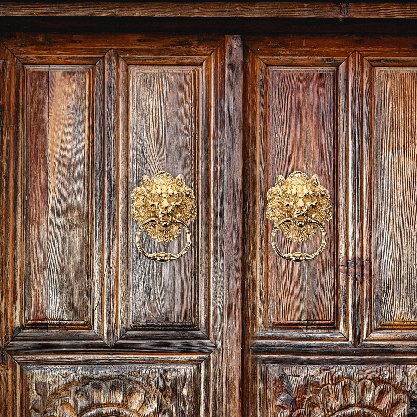 UCHWYT DRZWIOWY Z LWIM GŁOWĄ STYL VINTAGE OTWIERACZ DO DRZWI Kod producenta Zymice