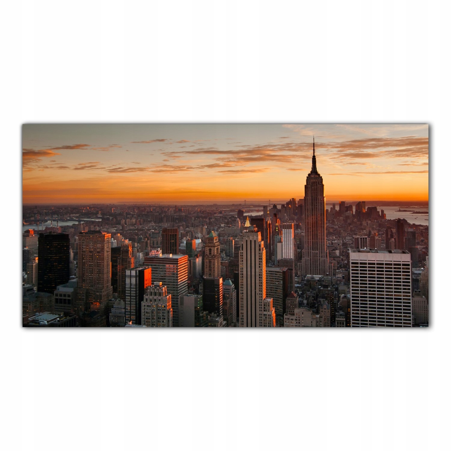 New York Západ Slunce 140x70 Lacobel do kuchyně