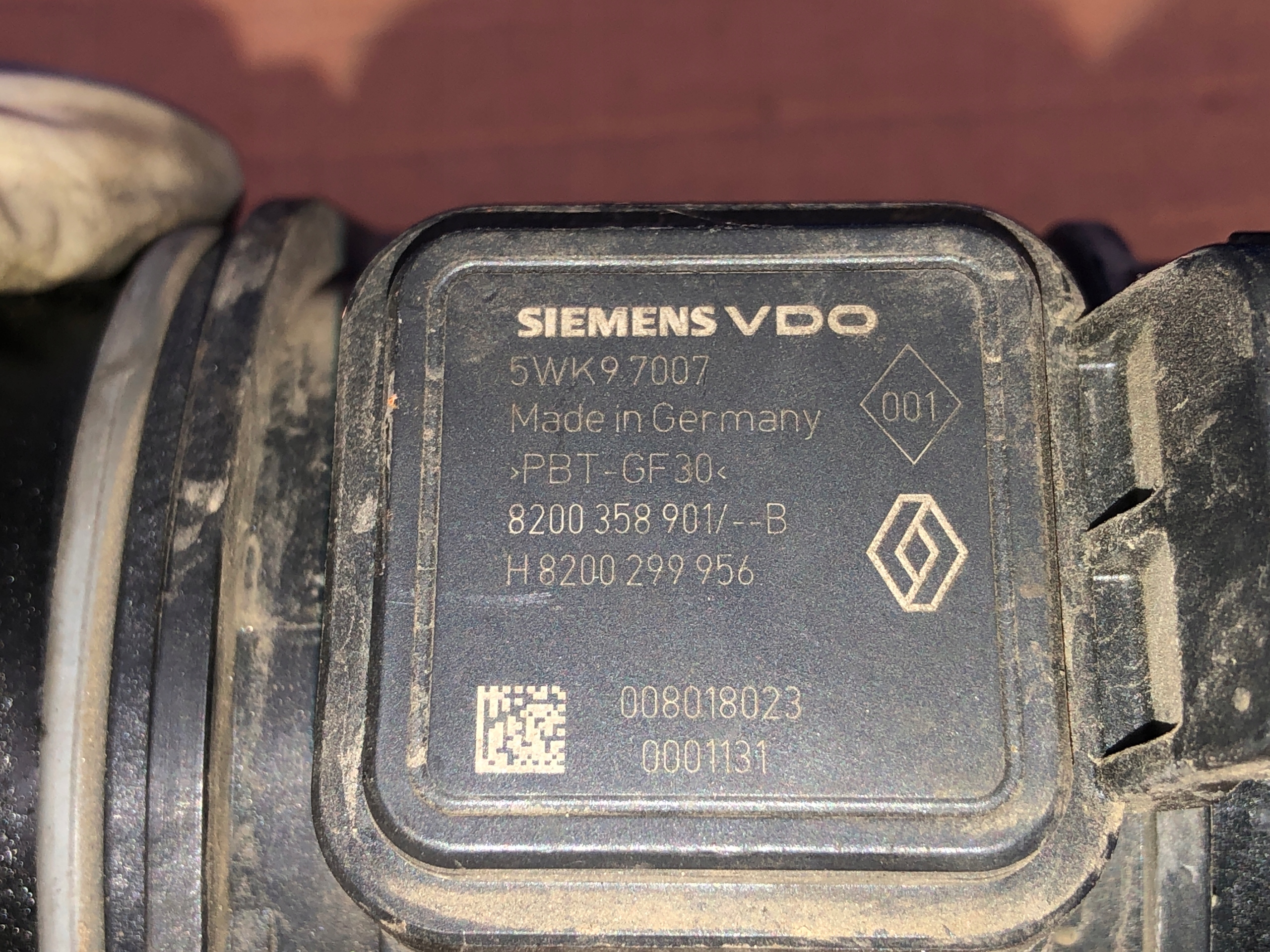 flow meter Renault Clio III 1,5dCi 5WK97007