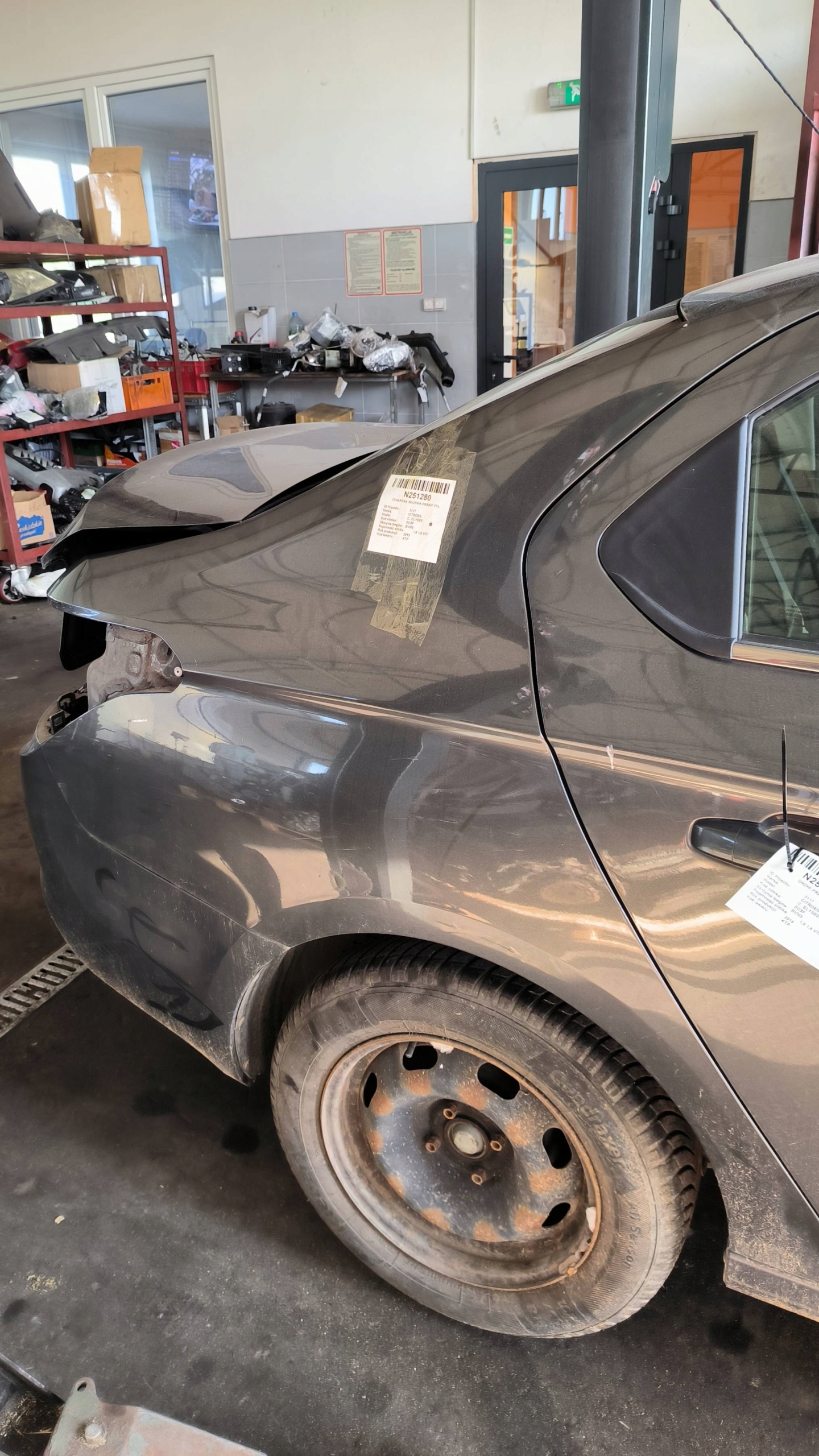 LONGHERONE parafango Destra posteriore KTP CITROEN C- ELYSEE