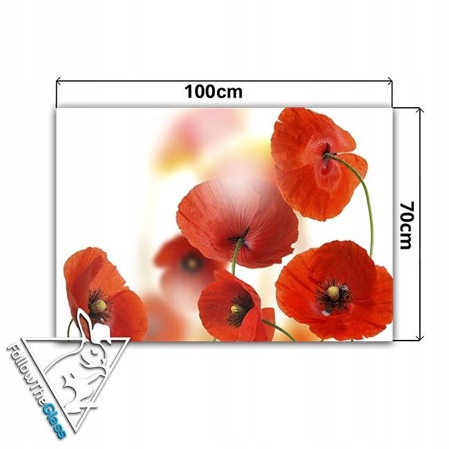 dekor szkło panel hartowany HD 100x70 maki Typ dekor