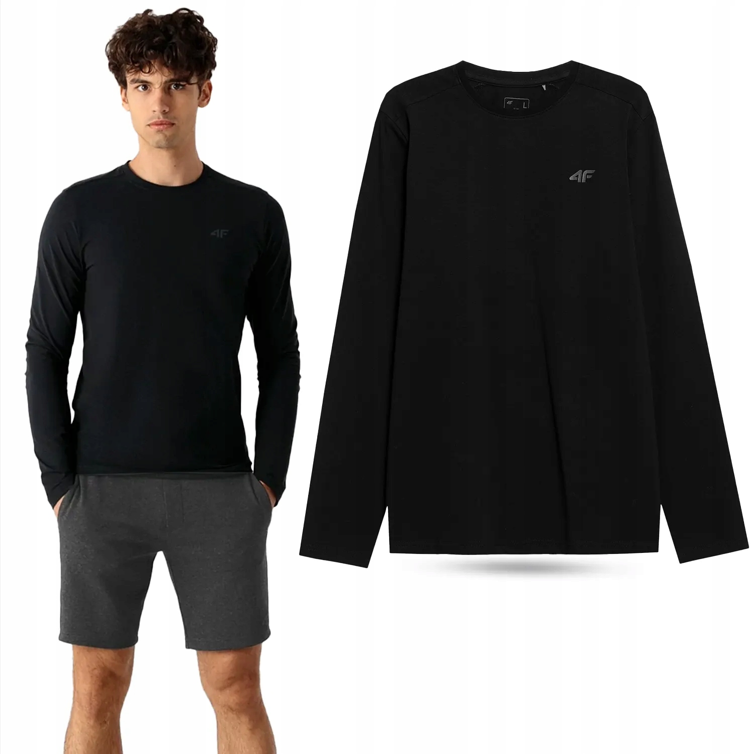 

Koszulka Męska 4F Longsleeve Bawełna SS23M078