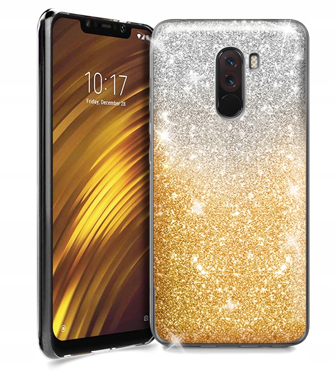 

Etui Shining Brokat do Pocophone F1 Szkło