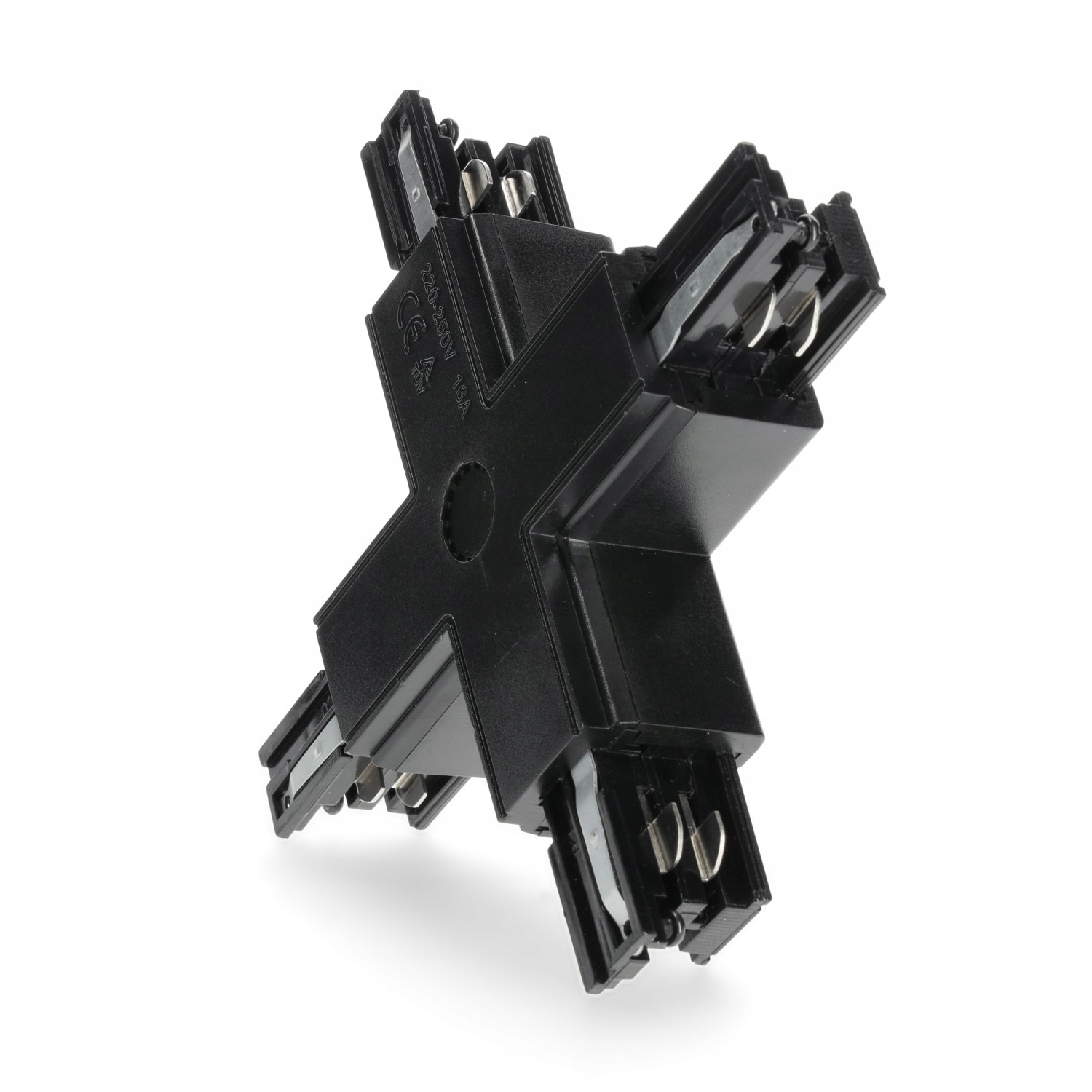 Spojka X pro spojování Vnějších kolejnic Černá pro Led Nextrack