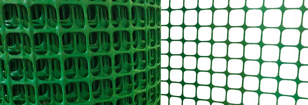SIATKA OGRODZENIOWA RABATOWA DLA KUR PLASTIKOWA ZIELONA 15X15 0,8x30 M Liczba m² w ofercie 24 m²