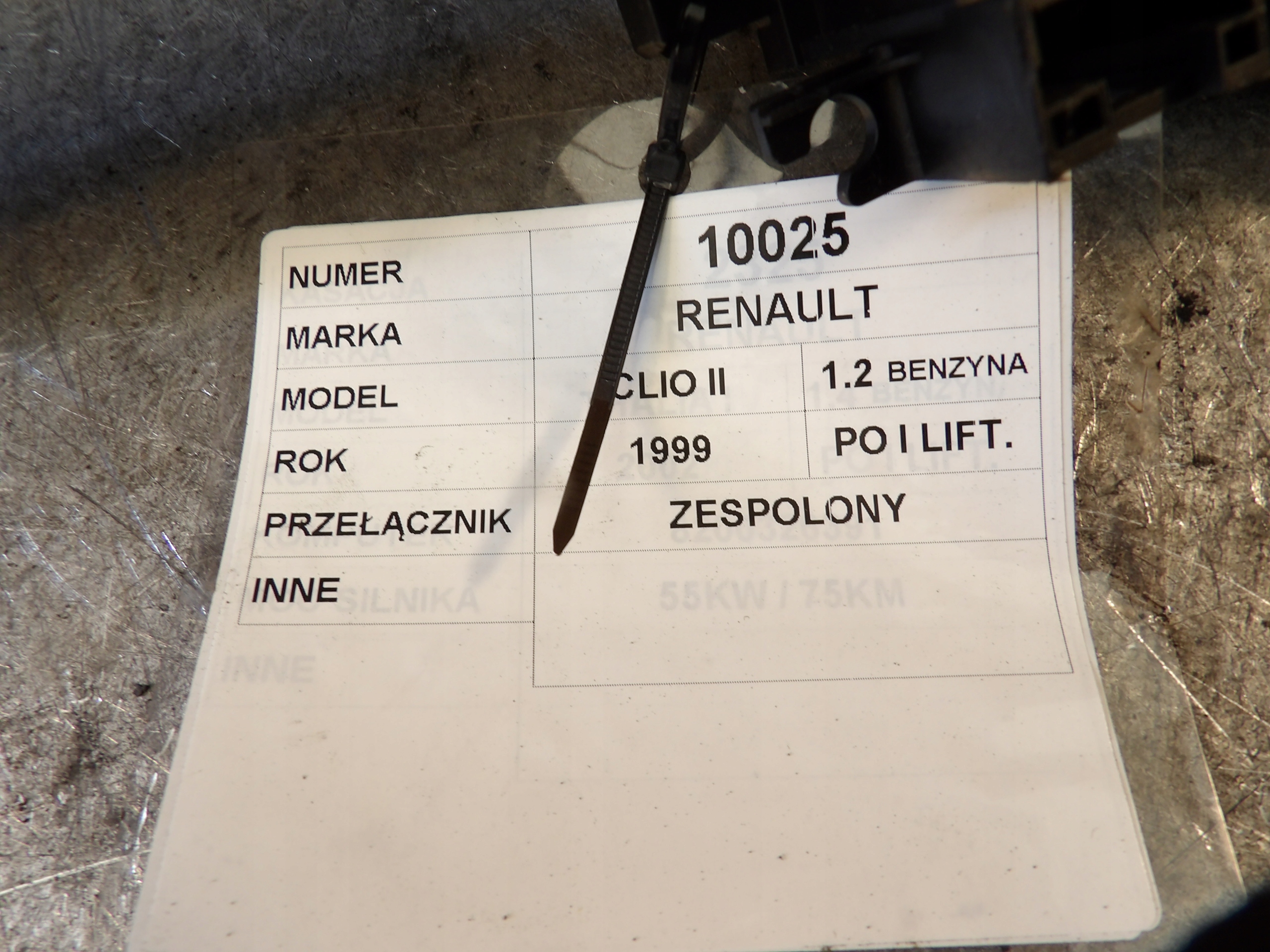 Renault Clio II DEVIO LUCI TERGICRISTALLO TERGI 1,2B