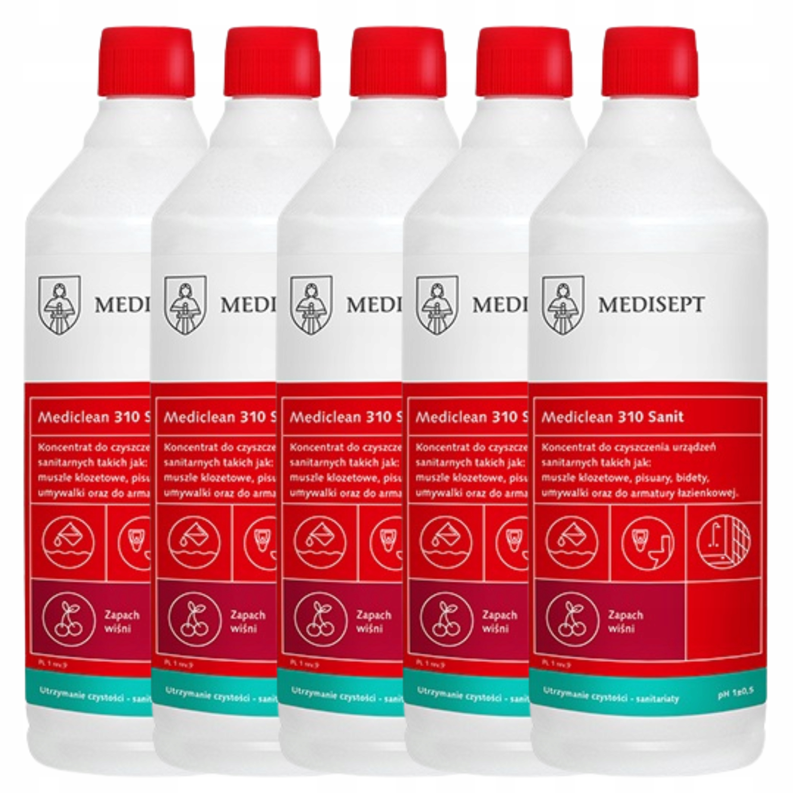 Levně Medisept Koncentrát Na Mytí Armatur Mediclean 1L Sada 5 Ks