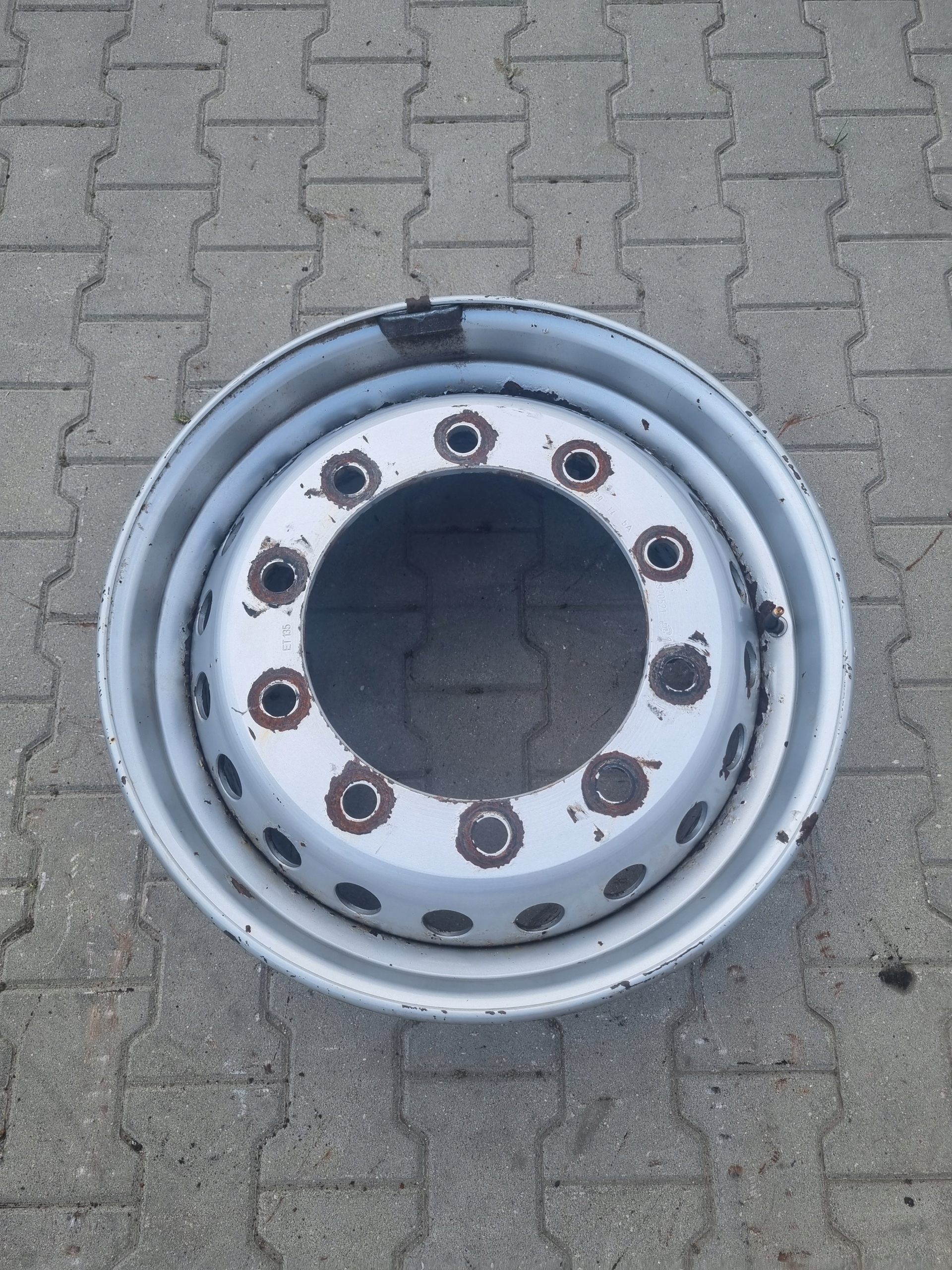 FELGA STALOWA PRZÓD PRZEDNIA SZEROKA 22,5 X 11,75 ET 135 TIR
