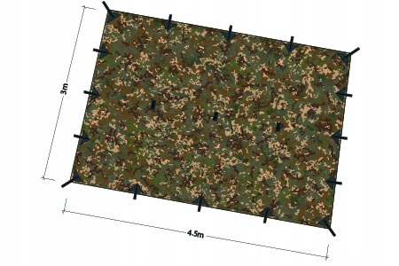 Tarp płachta DD Hammocks XL 4,5x3 kamuflaż MC Uk UV50