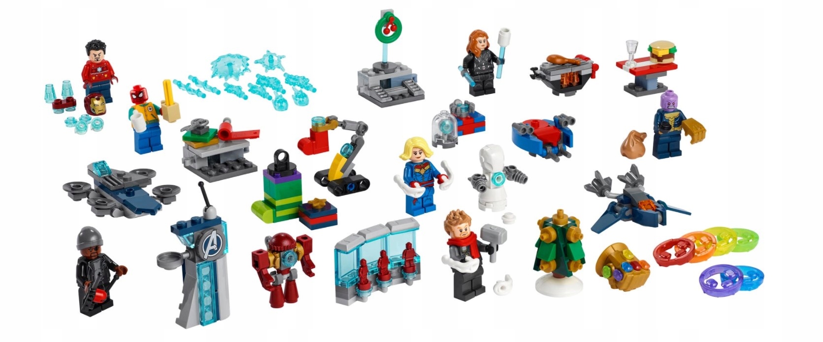 Адвент-календарь LEGO Marvel Avengers 76196 2022, 298 деталей и 7 минифигурок, от 7 лет — фото 4