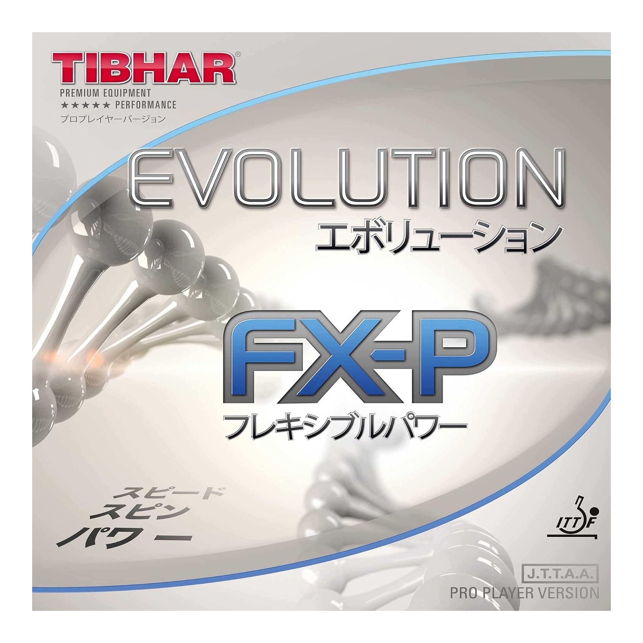 Pingpongová guma na stolní tenis Tibhar Evolution Fx P červená 1,8 mm