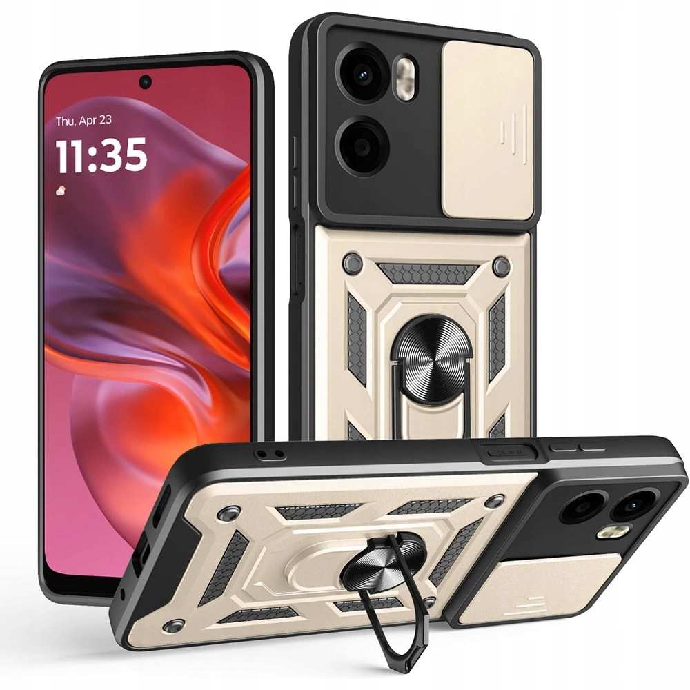 Techsuit etui z serii CamShield do Motorola Moto G05 E15 złote