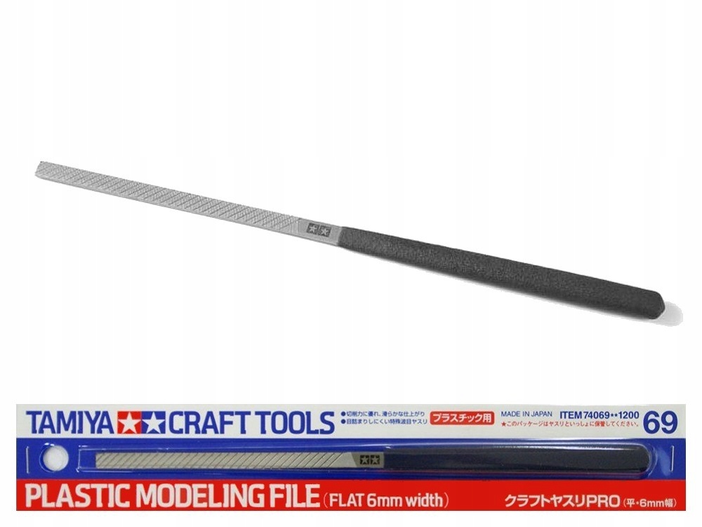 Pilník plochý na plast 6mm Tamiya 74069
