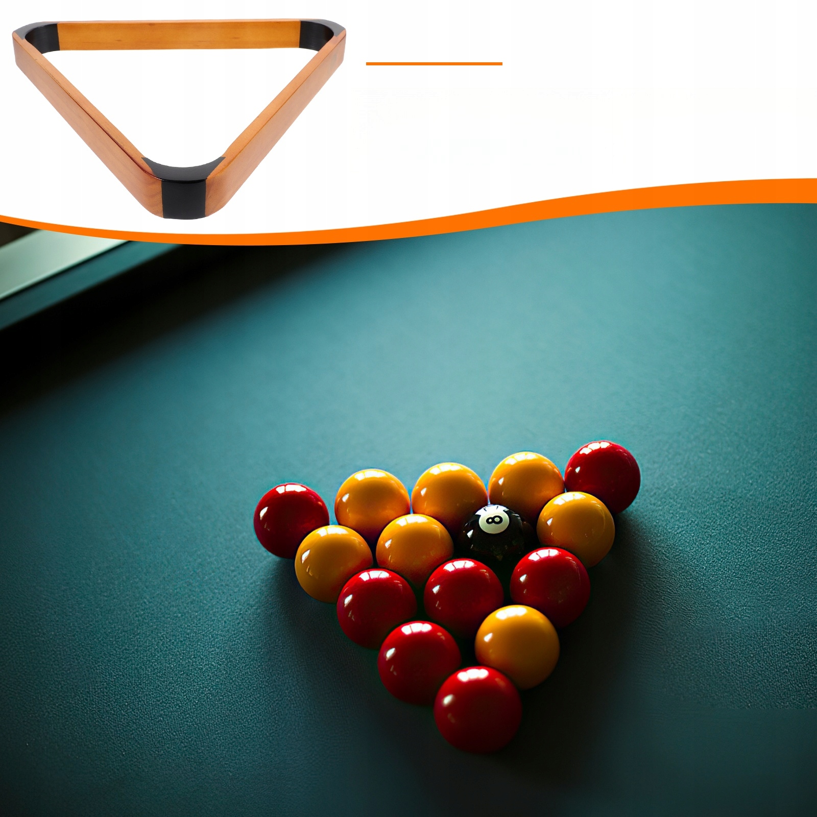 BILLIARD STATYW Z RAMĄ TRÓJKĄTNY STOŁ BASENOWY Rodzaj inny