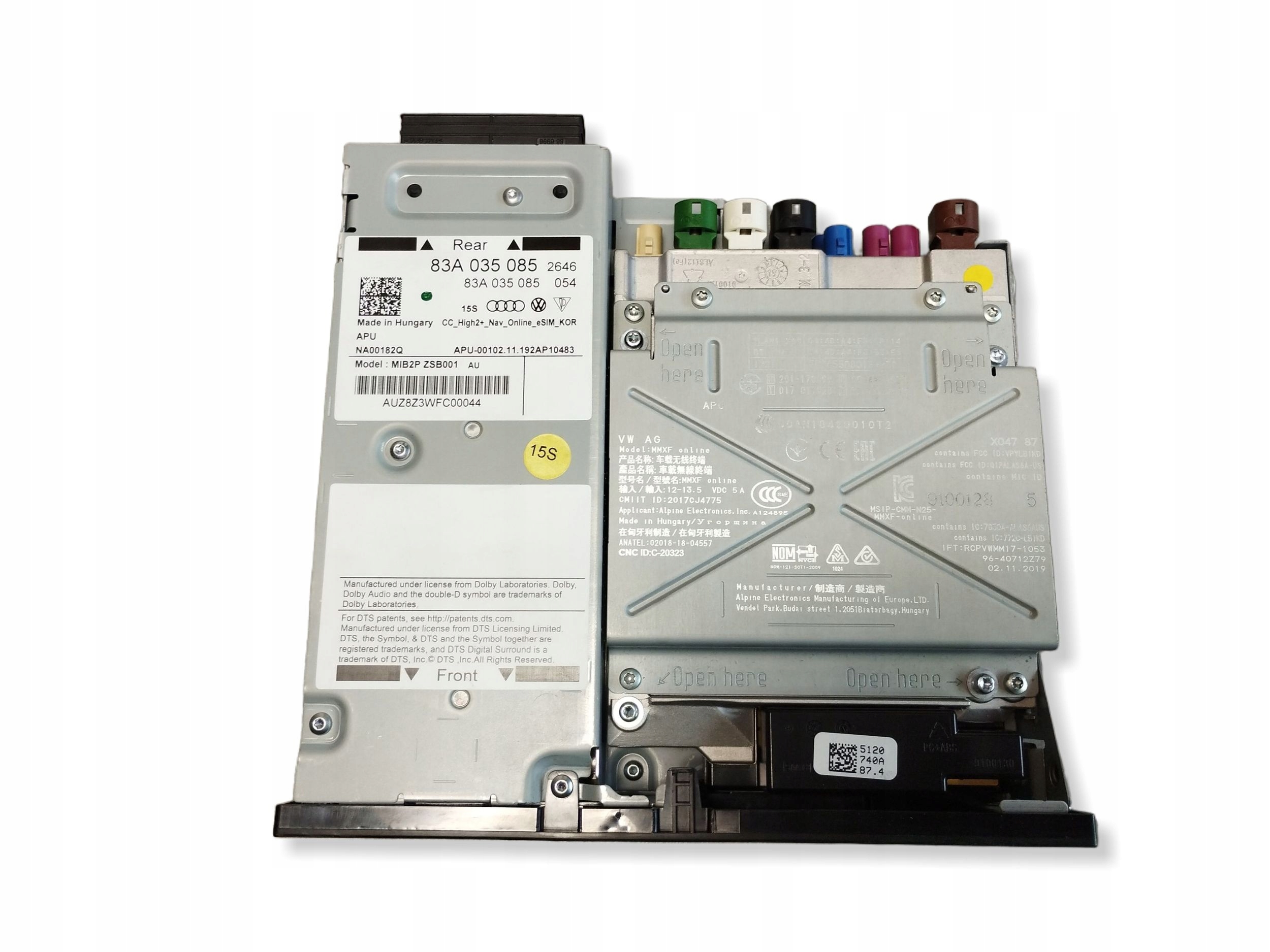 Audi Q3 F3 83A Jednostka MIB2 navigation module MMI player SD SIM 83A035085