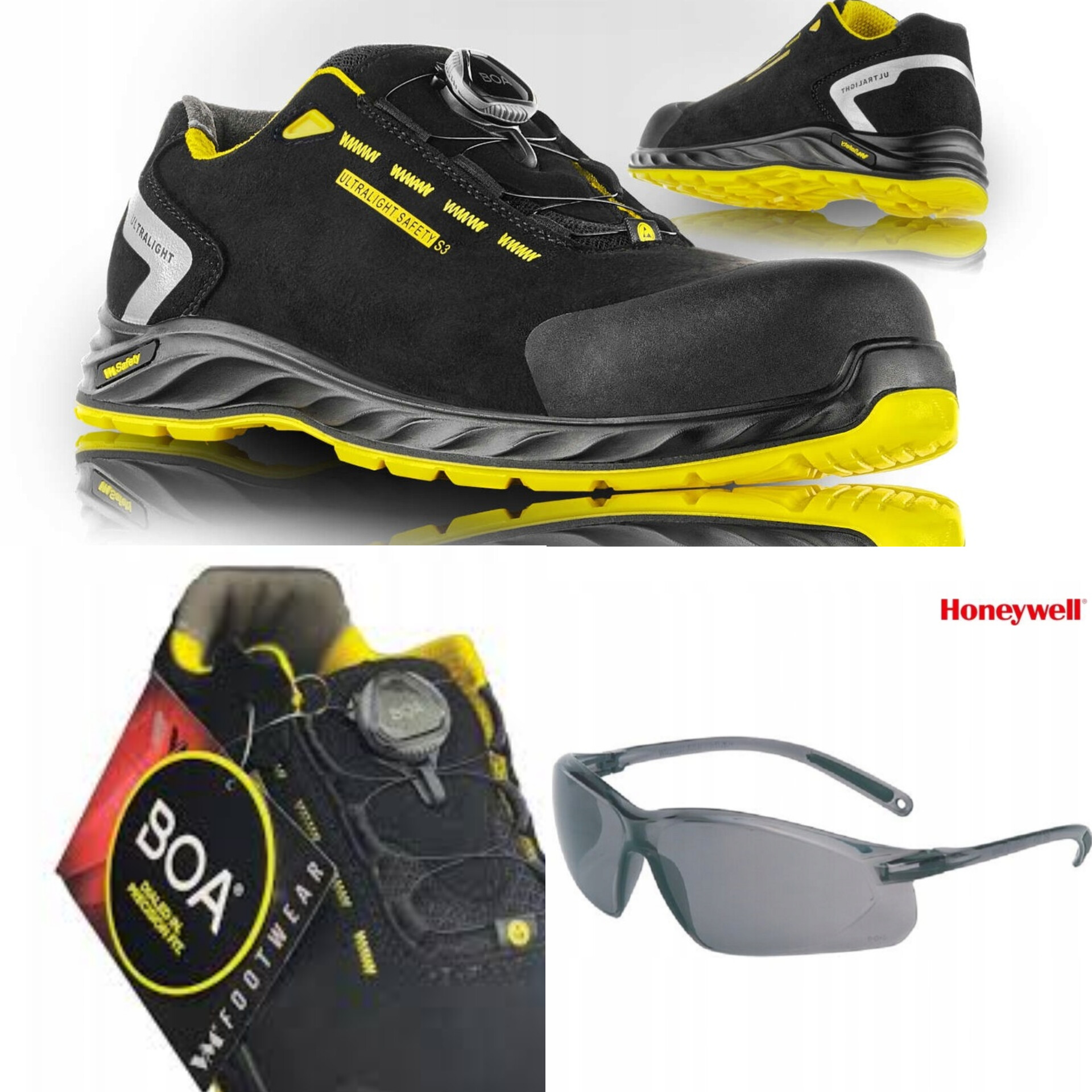 Ochranné pracovní boty polobotky VM Footwear California Boa S3 brýle 40