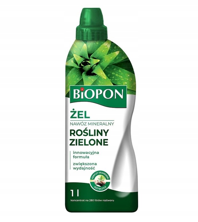 

Biopon Żel Nawóz Mineralny do Roślin Zielonych 1L