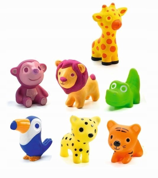 

Gumowe zwierzątka Savanna 7 elementów Djeco 18m+