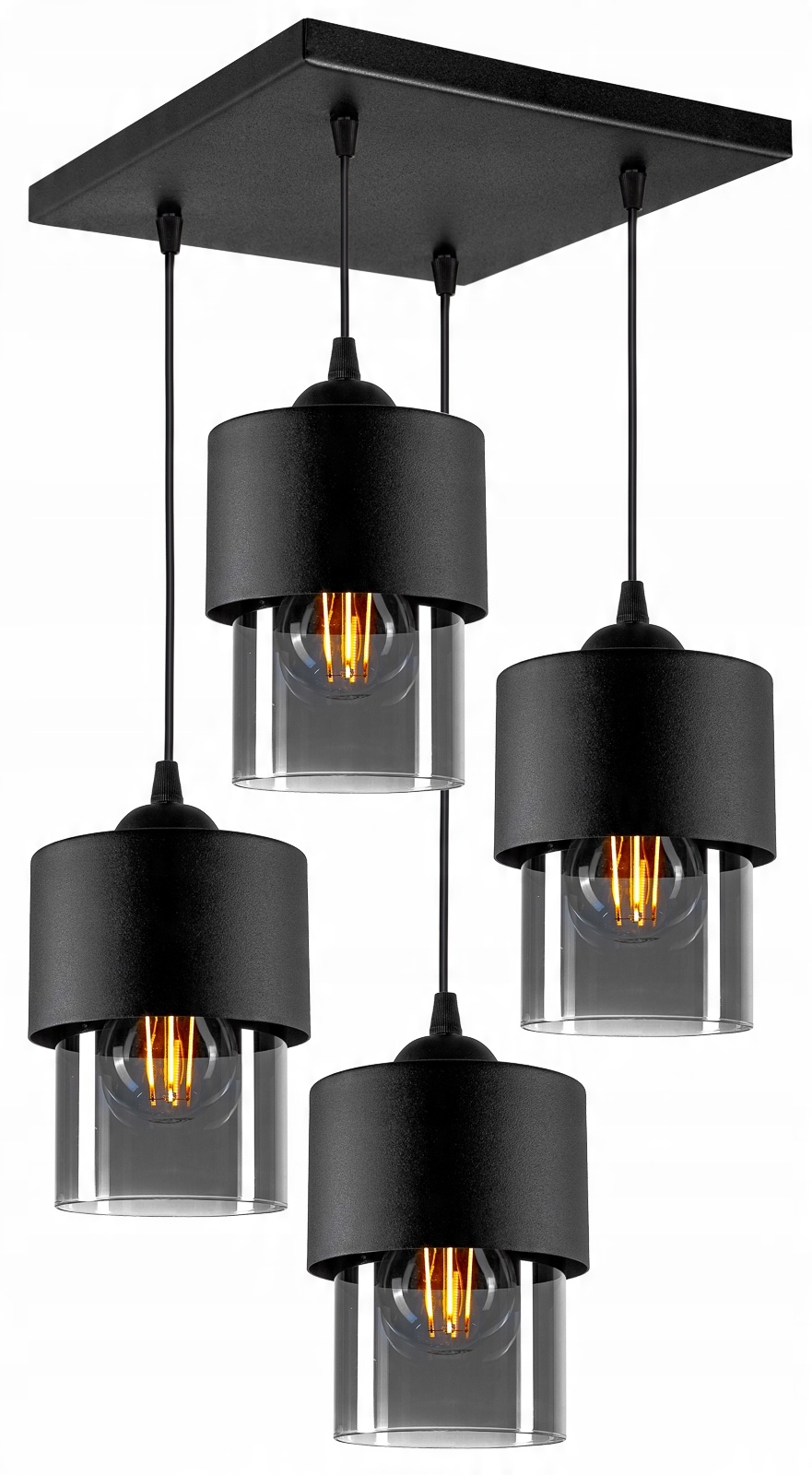 

Nowoczesna Szklana Lampa Wisząca Sufitowa Loft Led