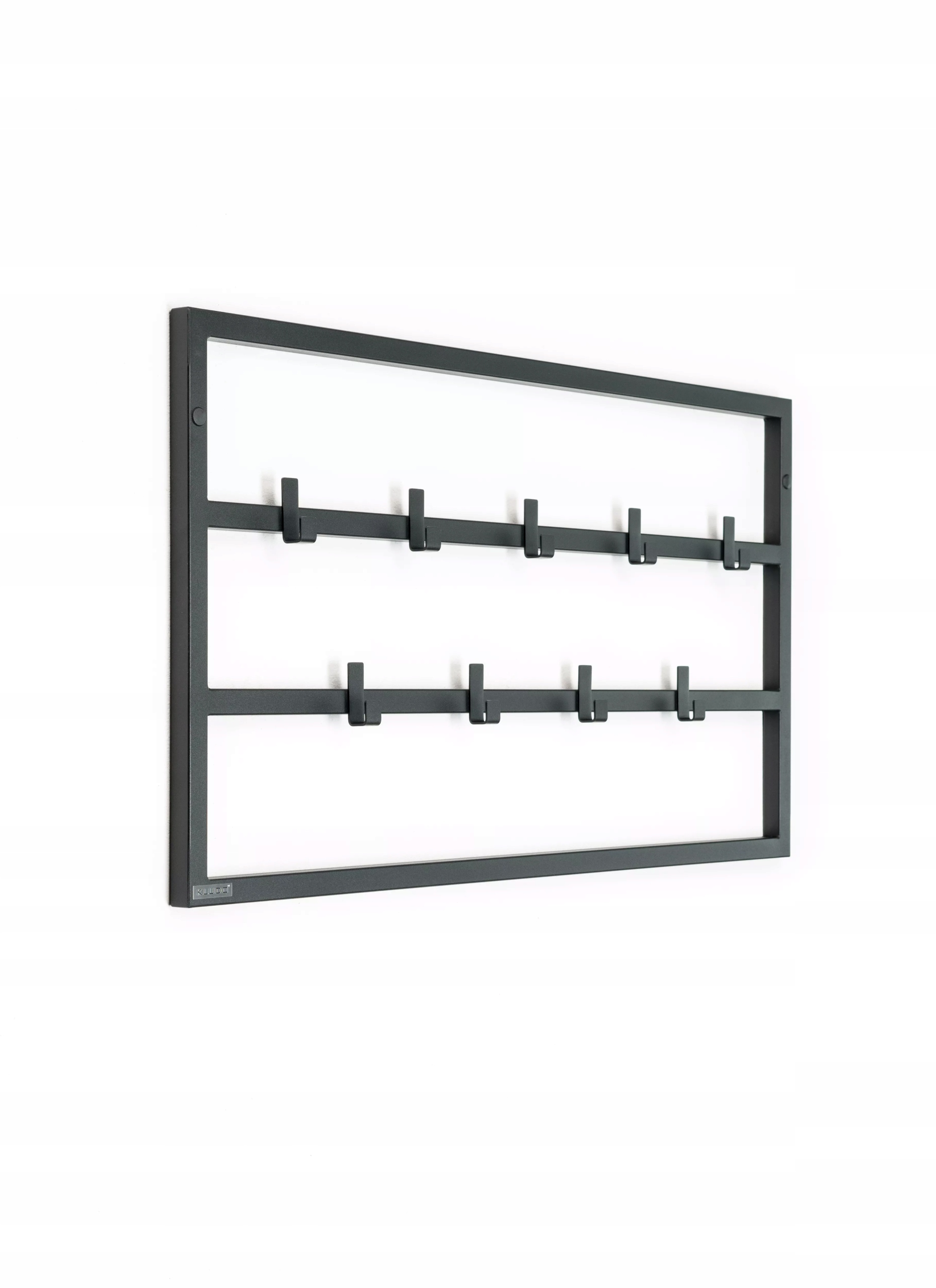 Loftowy wieszak na kurtki płaszcze Hakki czarny 60