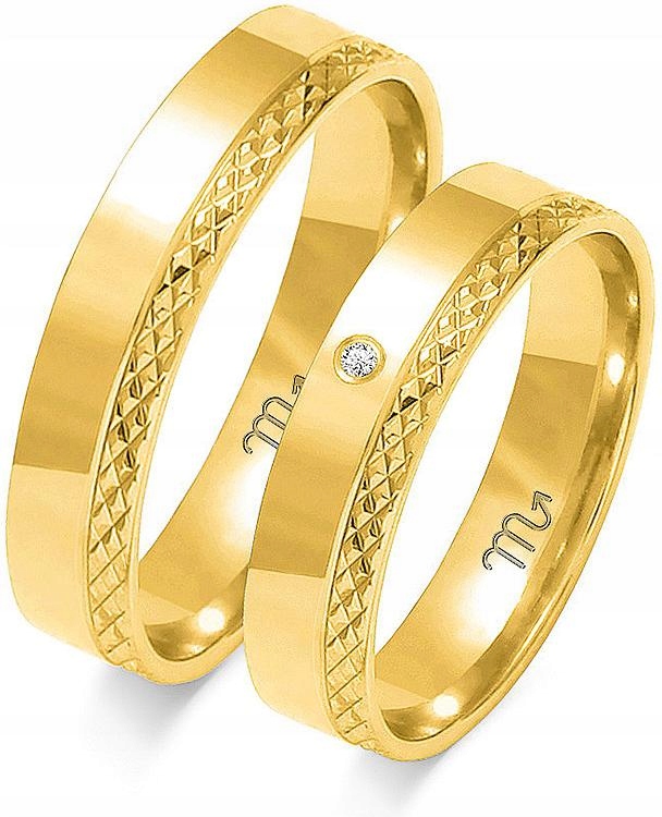svatební jemné svatba 14K 585 rom 8 9 10, jedinečný svatební vzor