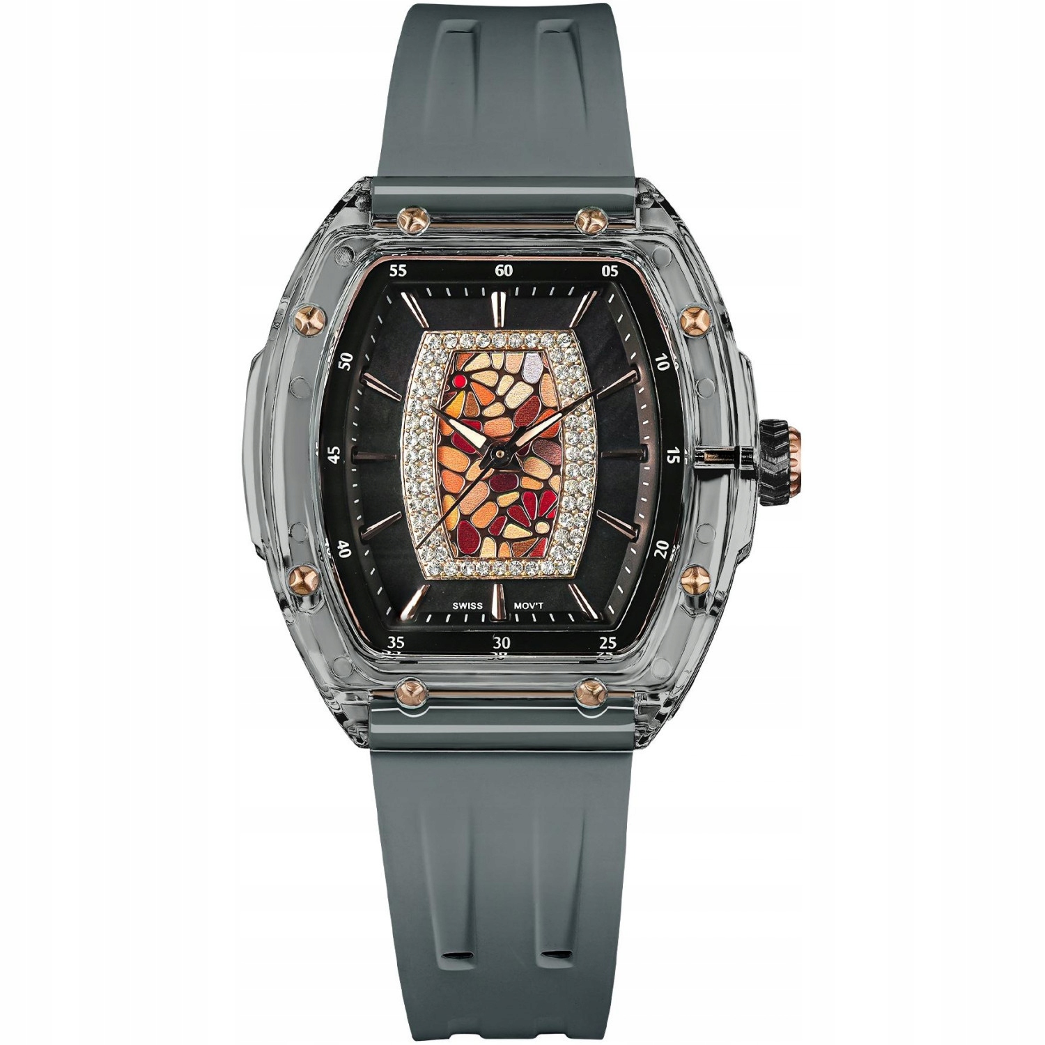 Dámské hodinky Tsar Bomba TB8219L-06 Zirkony šedé