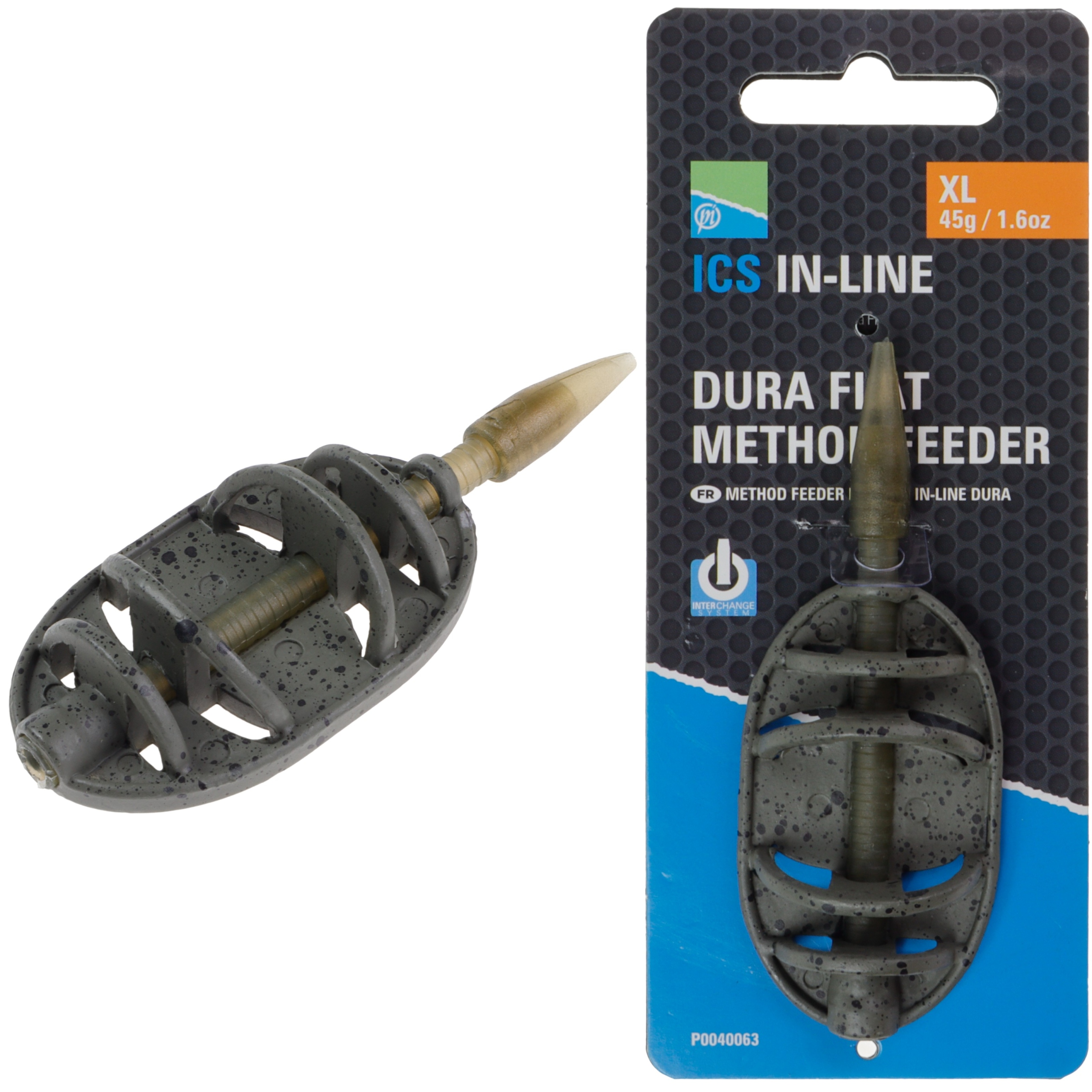 Podajnik koszyk koszyczek Ics In-line Dura Flat XL 45 g Method Feeder
