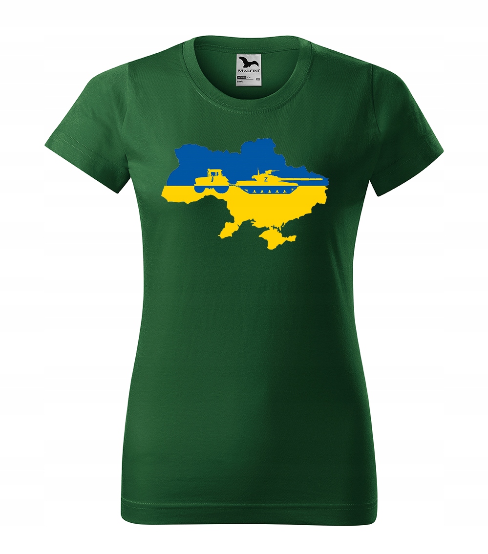 

Tshirt z nadrukiem Traktor Czołg Ukraina M
