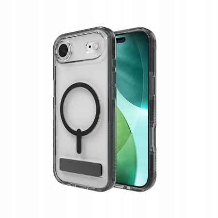 Pouzdro Zagg Santa Cruz Snap Ks MagSafe s podstavcem pro iPhone Air průhledné