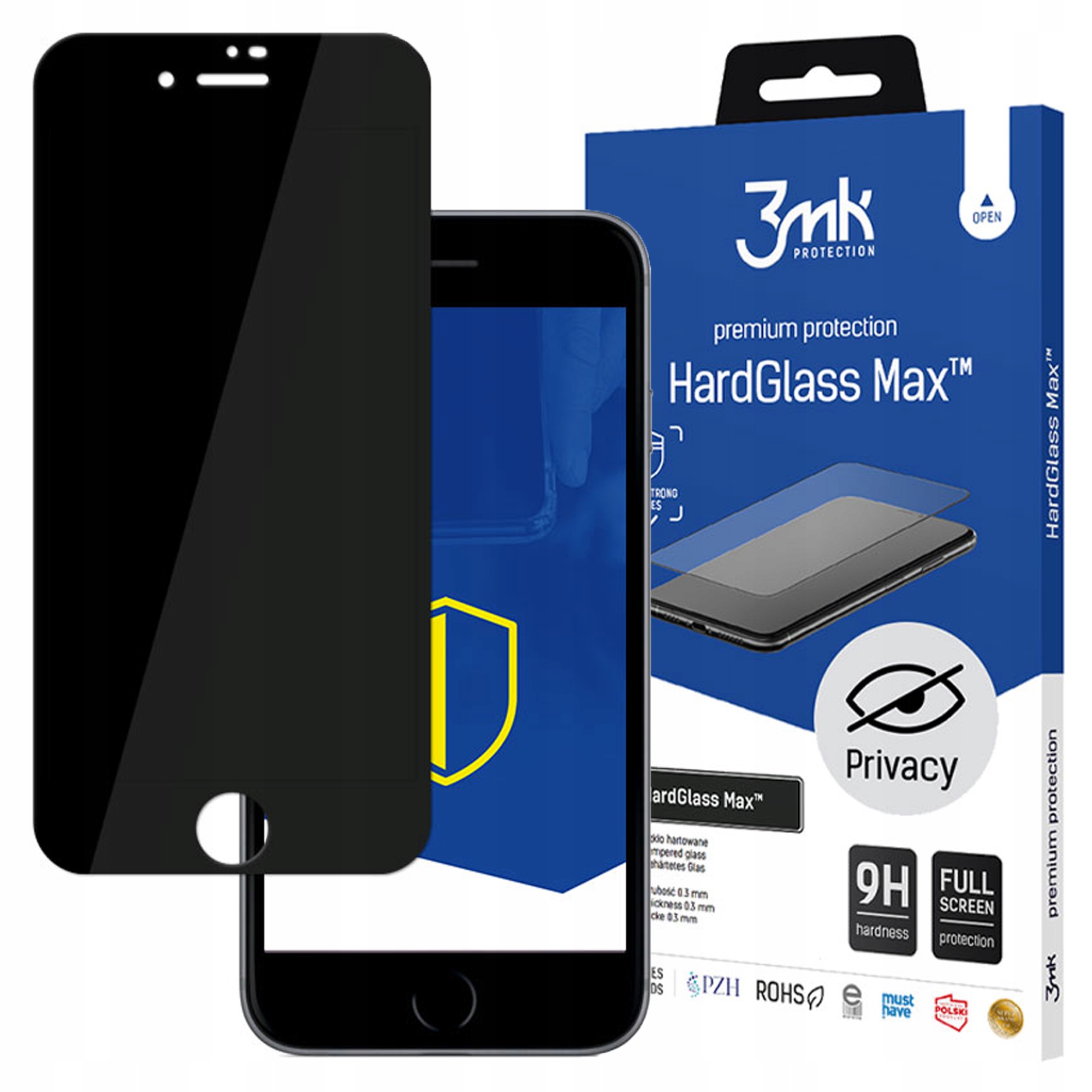 3MK Hardglass Max Privacy Do Apple Iphone 8 Szkło Hartowane Z Ochroną