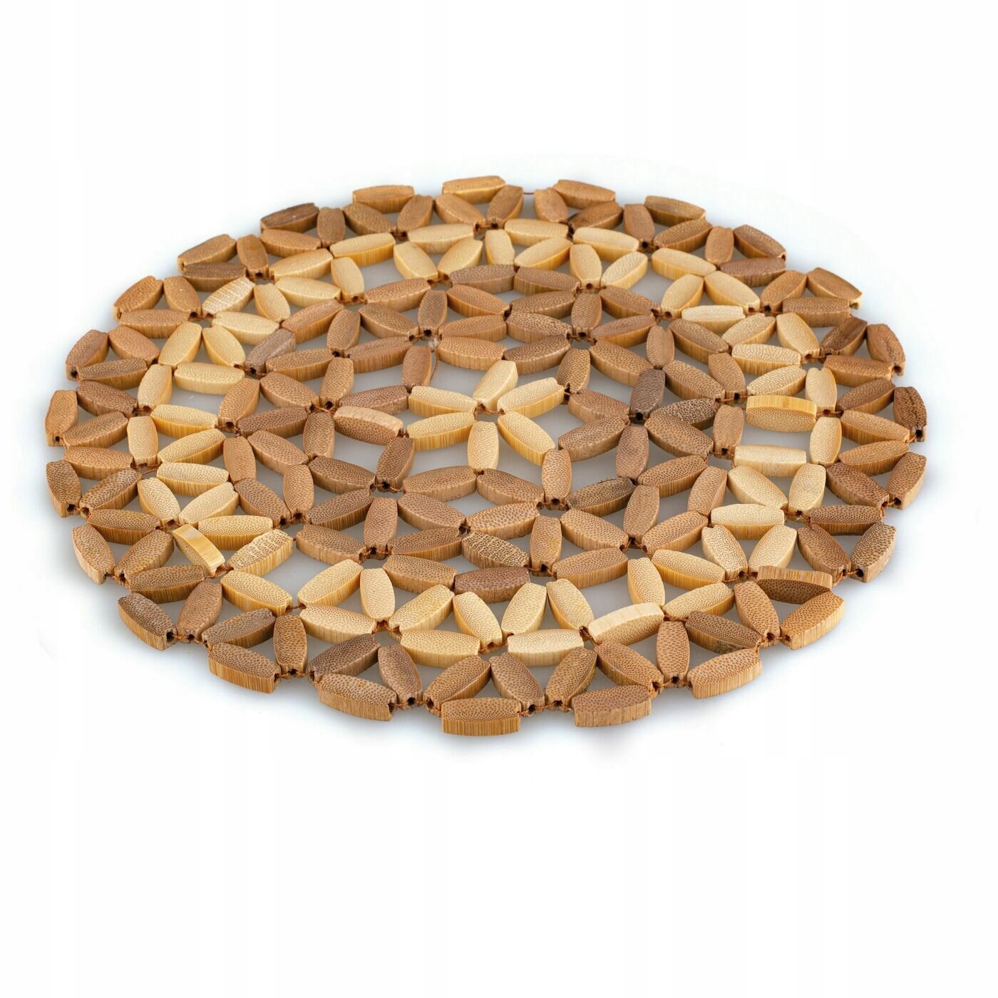 Bambusowa PODSTAWKA POD GARNEK podkładka OZDOBNA