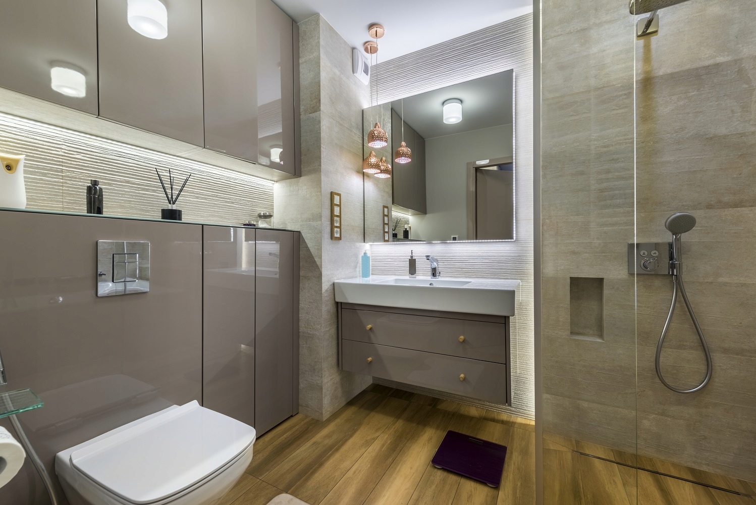 LUSTRO PODŚWIETLANE LED 60 x 80 cm BORNEO Rodzaj zwykłe