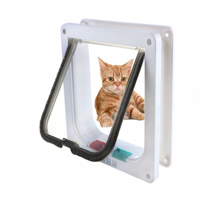 Levně Dvířka Kyvné Dveře S Tunelem Pro Kočky Psa 28.5cm x24.5cm
