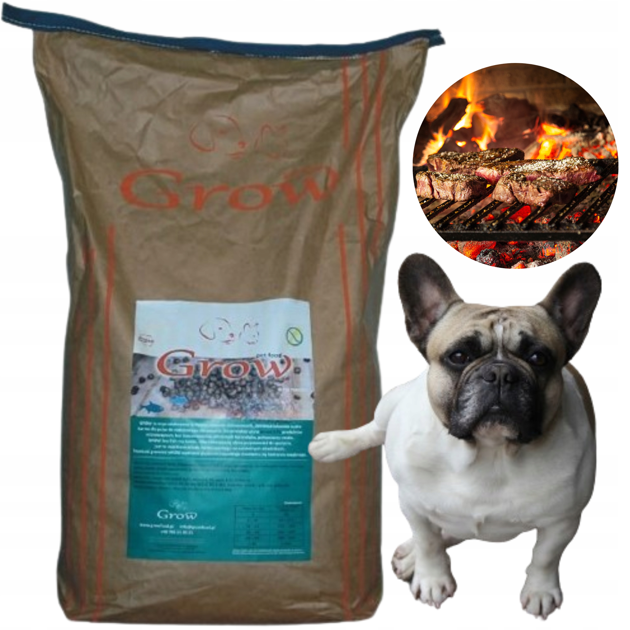 Grow Kachna S Rybou Pro Dospělé Psy L Bezlepková Suché Krmivo Pro Psy Adult 14kg