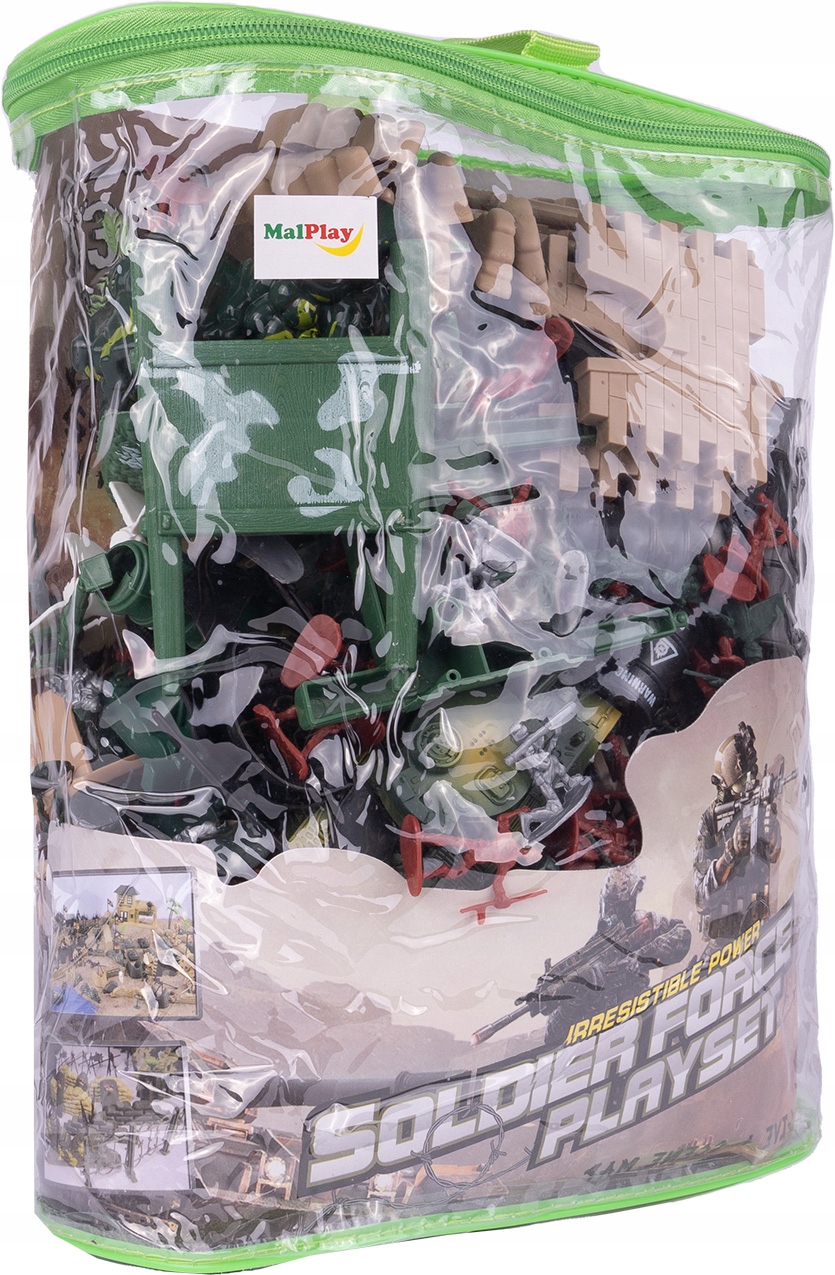 Duży Zestaw Baza Wojskowa Armia Żołnierzyki 300el. Bohater brak