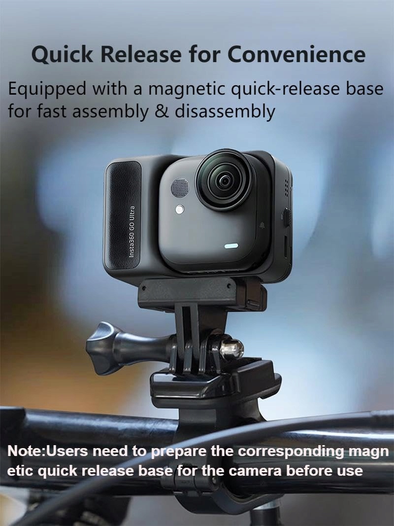 Uchwyt Rowerowy Do Kamer Insta360 DJI Osmo 360 Stopni Lokyoyo — miniatura 3