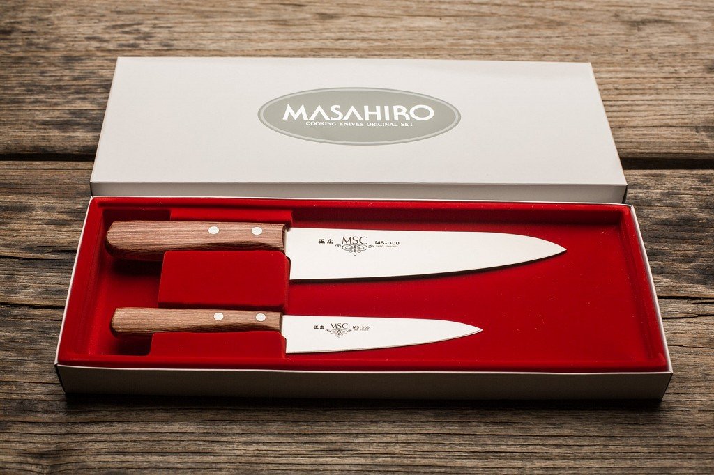Sada 2 nožov Masahiro Msc 18/12 cm Chef a Paring MBS-26