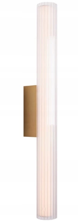 Złoty podłużny kinkiet 11,6W Led IP44 nowoczesny 61cm Maxlight