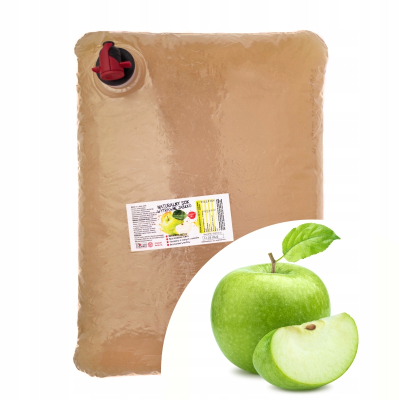 

Sok Jabłko Wytrawne 100% Nfc Jabłkowy Zdrowy 5L
