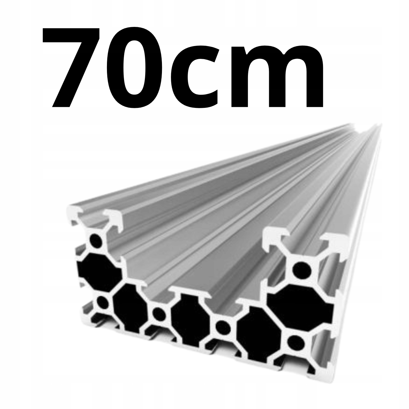 Profil Aluminiowy Konstrukcyjny C-beam V-slot 4080 70cm Cięty Na Wymiar