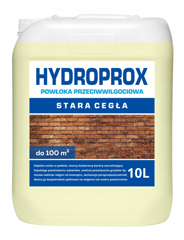 Hydroprox Impregnácia Proti Vlhkosti Stará Tehla – 10 L