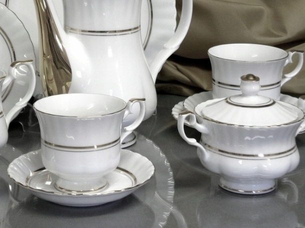 752 Iwona Serwis Kawowy 12/39E Chodzież Porcelana