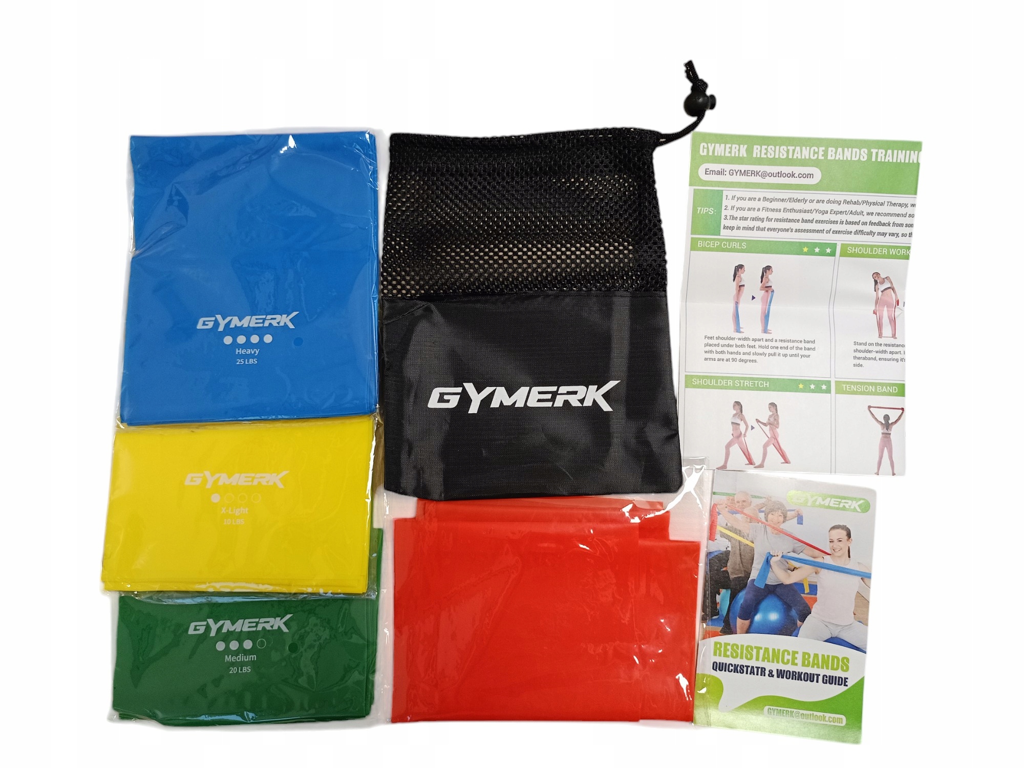 Gymerk Zestaw 4 taśm fitness