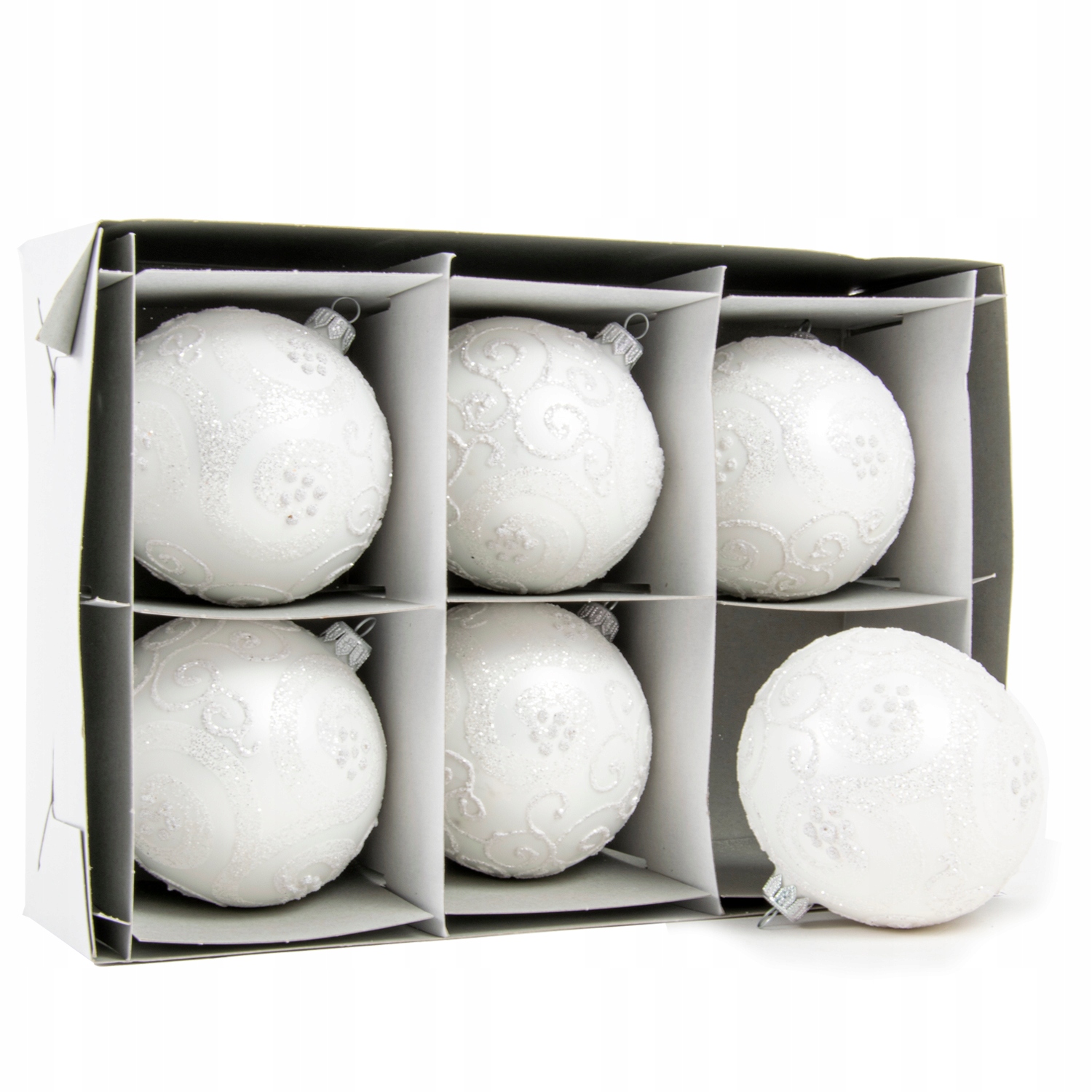 

Bombki Szklane Na Choinkę 8 CM Zestaw 6 szt.