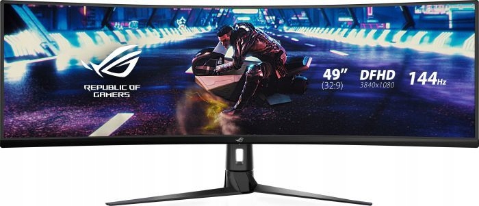 Monitor Asus Rog Strix XG49VQ (90LM04H0-B01170) 3840 x 1080 Suw Fhd 144 Hz