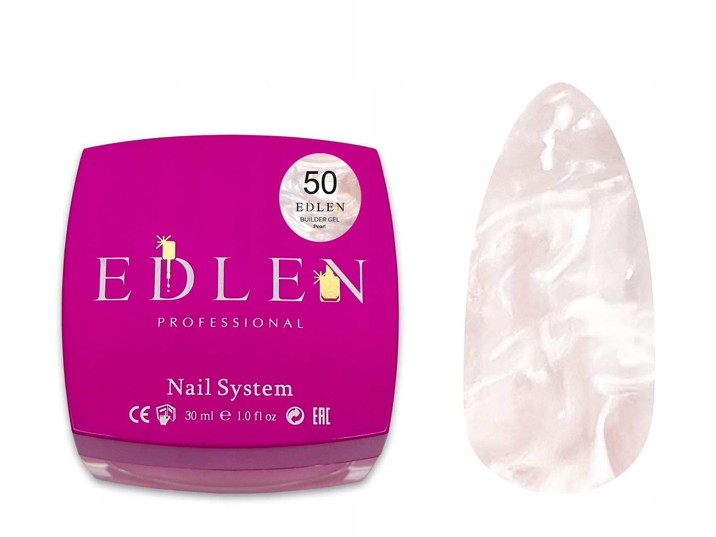 Builder Gel Pearl 50 Żel Budujący Perłowy