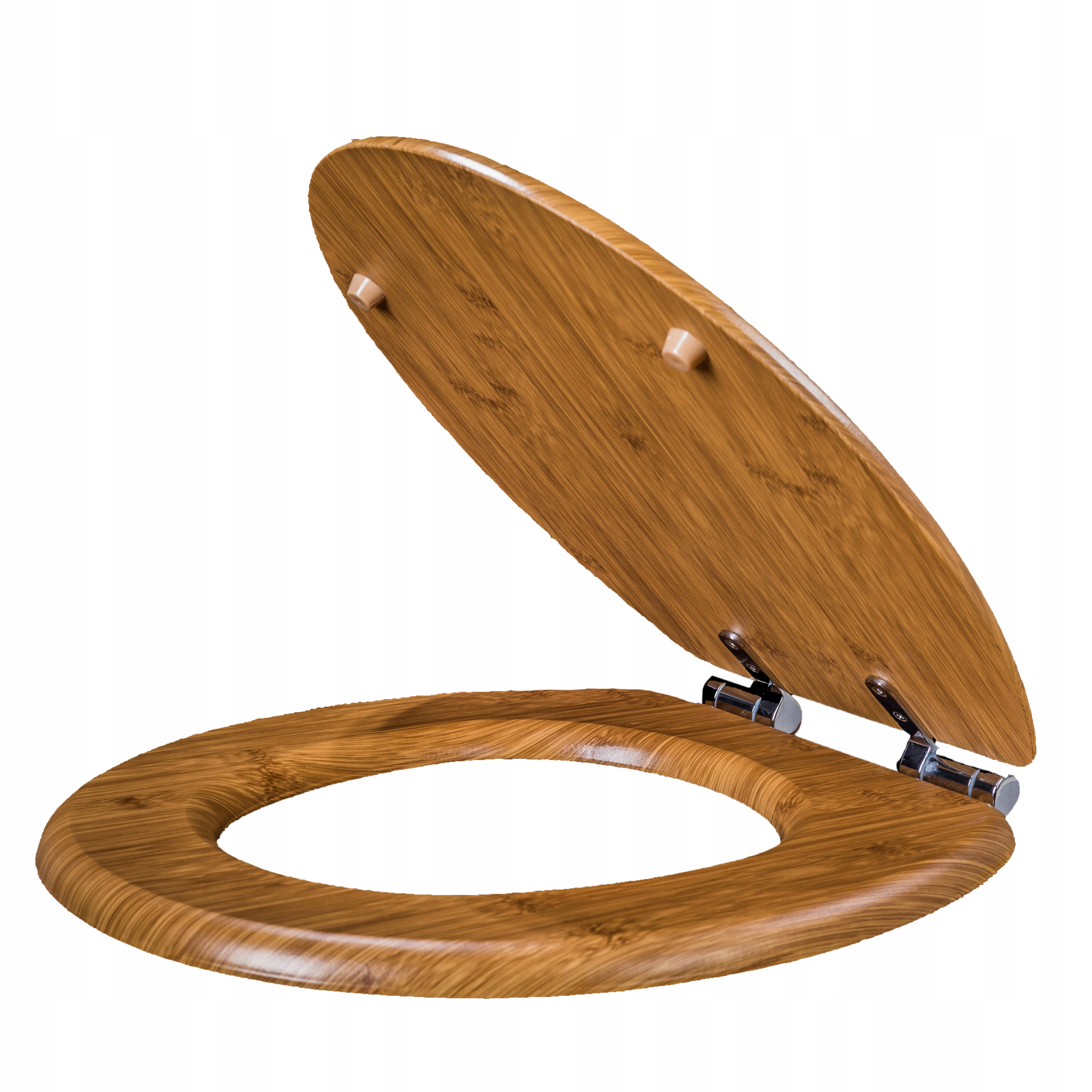 Sedací deska na Wc S pomalým sklápěním Univerzální Mdf Dřevo Bambus