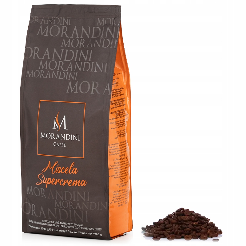 Levně Zrnková káva Caffe Morandini Supercrema 1000g